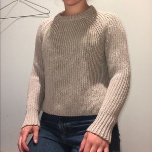 Calvin Klein High Low Silver Sweater